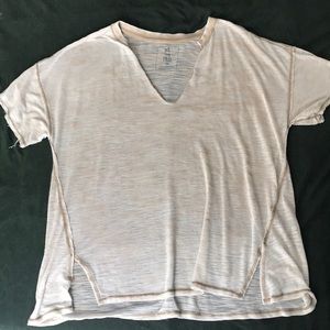 We the free v neck shirt in green